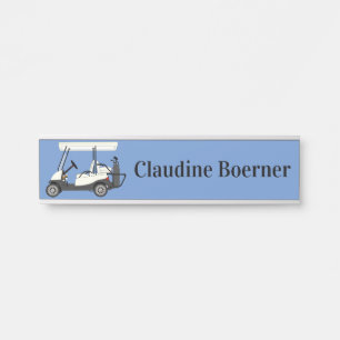 Name des Golfers Türschild