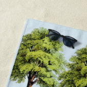 Name des Golfkurses Monogram Strandtuch (Beispiel)