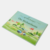 Name des Golfplatzes Fußmatte (Schrägansicht)