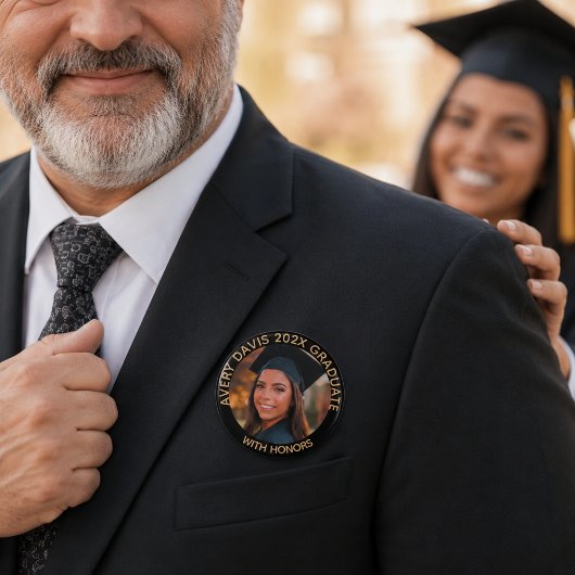 Name des Graduate Foto Year mit Ehrengrad Button