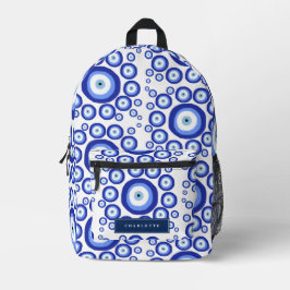 Name des griechischen Augenzeichens Viel Glück Sym Bedruckter Rucksack