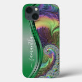 Name des grünen Fraktals Case-Mate iPhone Hülle (Rückseite)