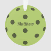 Name des grünen Pickleball-Player Ornament (Vorderseite)