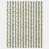 Name des Hauses auf der goldenen Doodle auf dem gr Fleecedecke (Vorderseite)