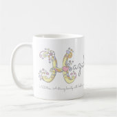 Name des Hazels bedeutet monogramm H-Tasse Kaffeetasse (Links)
