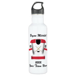 Name des Hockeyspielers Trinkflasche