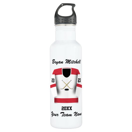 Name des Hockeyspielers Trinkflasche (Vorderseite)
