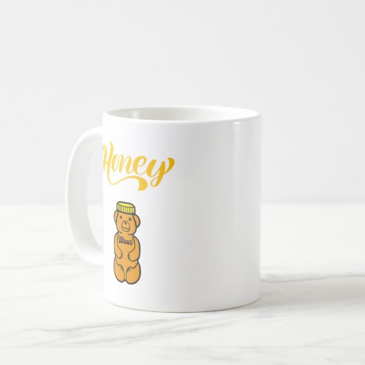 Name des Honigbären Kaffeetasse (Vorderseite Links)