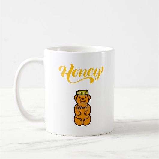 Name des Honigbären Kaffeetasse (Links)