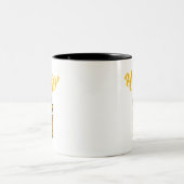 Name des Honigbären Zweifarbige Tasse (Mittel)