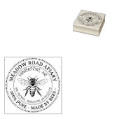 Name des Honigbienenbesitzers Gummistempel (Stempel)