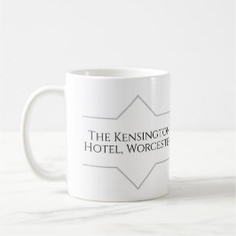 Name des Hotels auf der Tasse