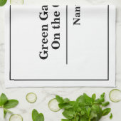 Name des Hotels oder Restaurants Geschirrtuch (Gefaltet)