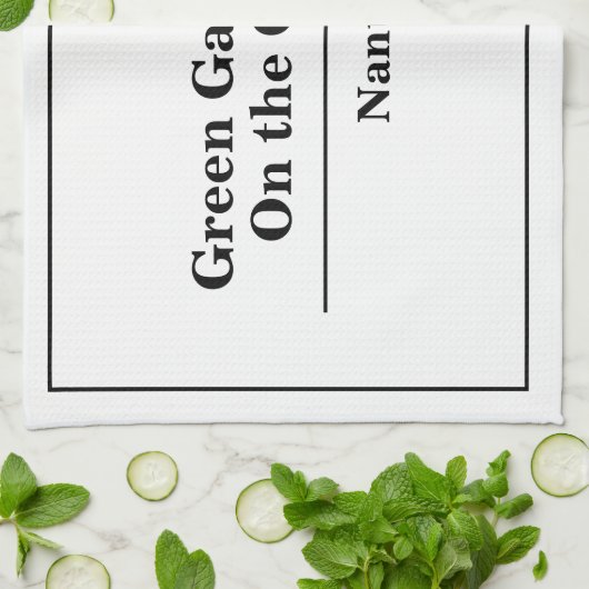 Name des Hotels oder Restaurants Geschirrtuch (Gefaltet)