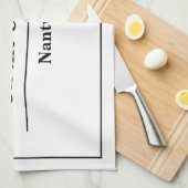 Name des Hotels oder Restaurants Geschirrtuch (Viertel Falte)