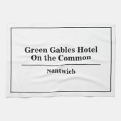 Name des Hotels oder Restaurants Geschirrtuch (Horizontal)