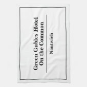 Name des Hotels oder Restaurants Geschirrtuch (Vertikal)