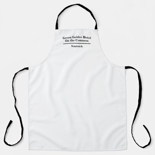 Name des Hotels oder Restaurants Schürze (Vorderseite)