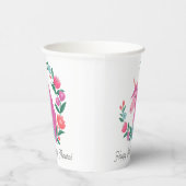 Name des hübschen Blumenkreides Pappbecher (Rechts)