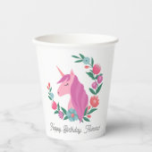 Name des hübschen Blumenkreides Pappbecher (Vorderseite)