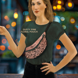 Name des hübschen rosa Blumenmusters Bauchtasche