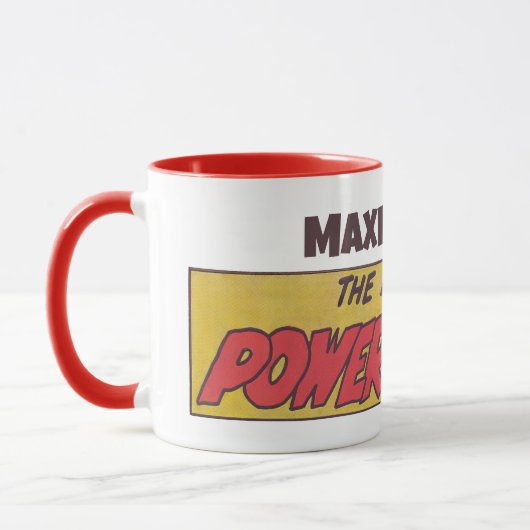 Name des Human Powerhouse Comic mit Ihrem Namen Tasse (Links)