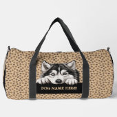 Name des Hundes hinzufügen, Alaskan Malamute Duffle Bag (Vorderseite)