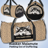 Name des Hundes hinzufügen, Alaskan Malamute Duffle Bag