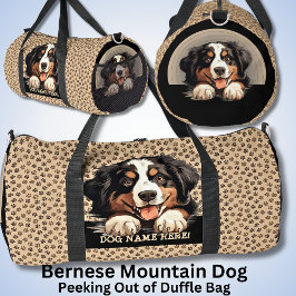 Name des Hundes hinzufügen, Bernese Mountain Dog Duffle Bag