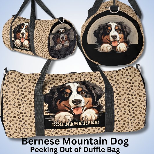Name des Hundes hinzufügen, Bernese Mountain Dog Duffle Bag