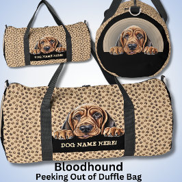 Name des Hundes hinzufügen, Bloodhound Duffle Bag