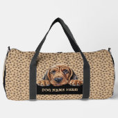 Name des Hundes hinzufügen, Bloodhound Duffle Bag (Vorderseite)