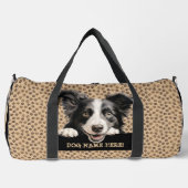 Name des Hundes hinzufügen, Border Collie Duffle Bag (Vorderseite)