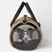 Name des Hundes hinzufügen, Border Collie Duffle Bag (Rechts)