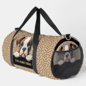 Name des Hundes hinzufügen, Bulldog Duffle Bag (Rechte Ecke)