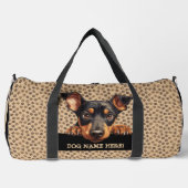 Name des Hundes hinzufügen, Doberman Pinscher Duffle Bag (Vorderseite)