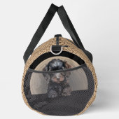 Name des Hundes hinzufügen, Poodle - Schwarz Duffle Bag (Rechts)