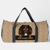 Name des Hundes, Ihr Name, Cavalier King Charles S Duffle Bag (Vorderseite)