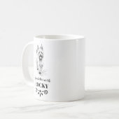 Name des Hundes nach westlicher Richtung Kaffeetasse (Vorderseite Links)