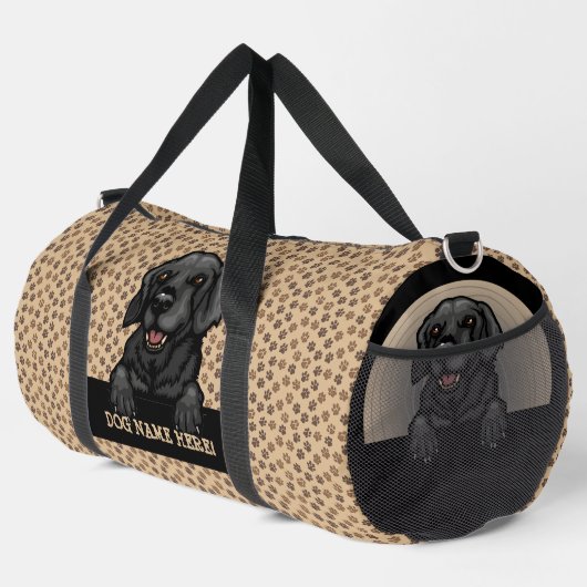 Name des Hundes oder Ihr Name, Labrador Retriever  Duffle Bag (Rechte Ecke)