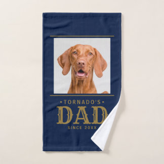 "Name des Hundes Papa seit Jahr" Individuelles Hau Handtuch