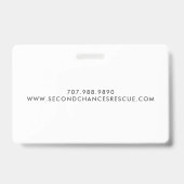 Name des Illustrierten Tieres Ausweis (Rückseite)