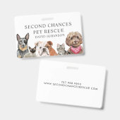 Name des Illustrierten Tieres Ausweis (Vorder- & Rückseite)