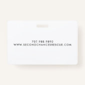 Name des Illustrierten Tieres Ausweis (Rückseite)