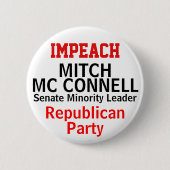 NAME DES IMPeach Mc Connell Senat Button (Vorderseite)