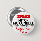 NAME DES IMPeach Mc Connell Senat Button (Vorne & Hinten)