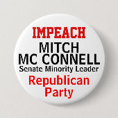 NAME DES IMPeach Mc Connell Senat Button (Vorderseite)