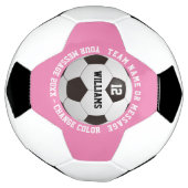 Name des individuellen Namens Team Name Pink Fußball (Gedreht)