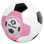 Name des individuellen Namens Team Name Pink Fußball (Dreiviertel)