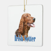 Name des irischen Setters Keramikornament (Links)
